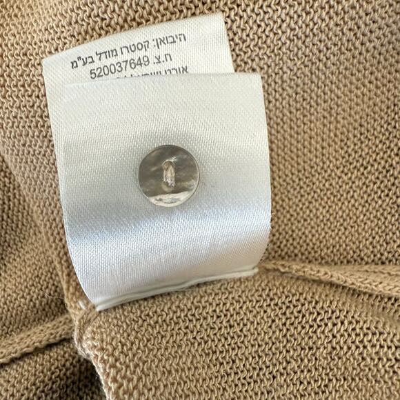 Y2K VTG Minimalist Neutral Lightweight Cardigan Sweater Women’s M Viscose Blend - Picture 6 of 6